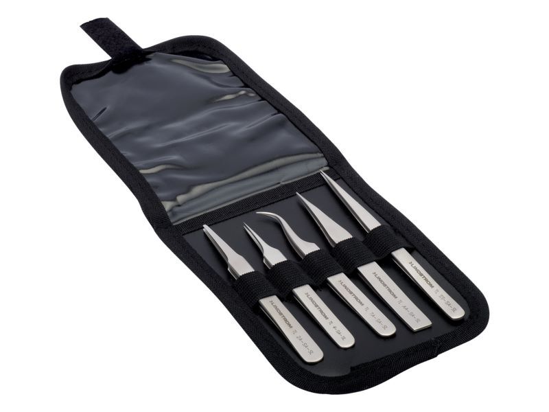 Produktbild Bahco Satz mit 5 Pinzetten Typ SS-SA, 2A-SA, 7A-SA, AA-SA