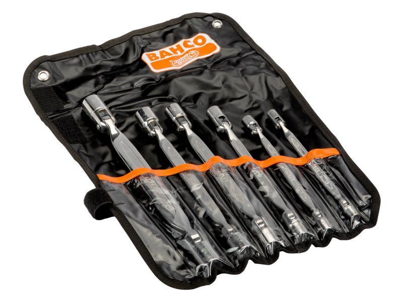 Produktbild Bahco Doppel GelenksteckschlüsselSatz 6 Teile Tasche