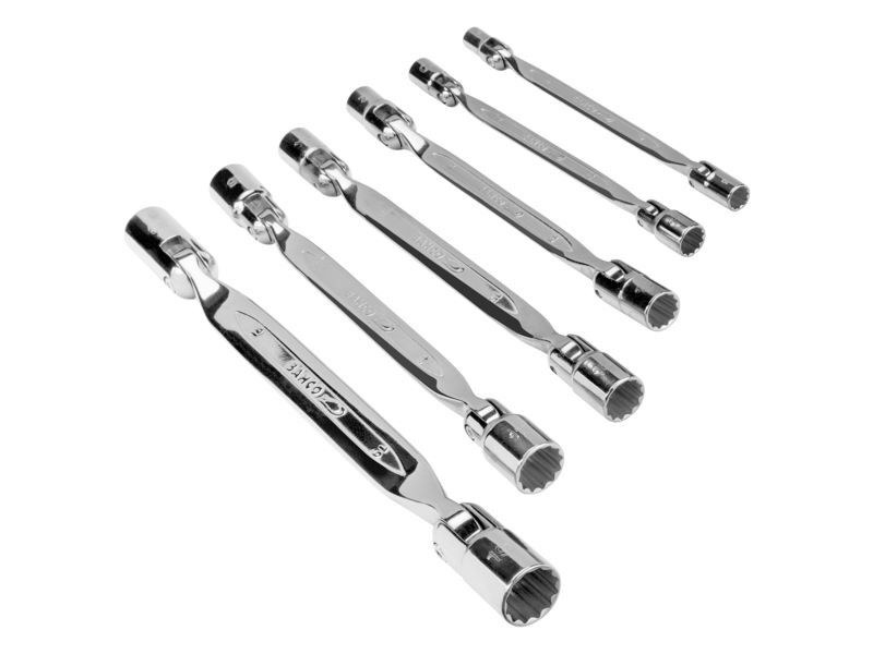 Produktbild Bahco Doppel Gelenksteckschlüssel Satz 6 Teile
