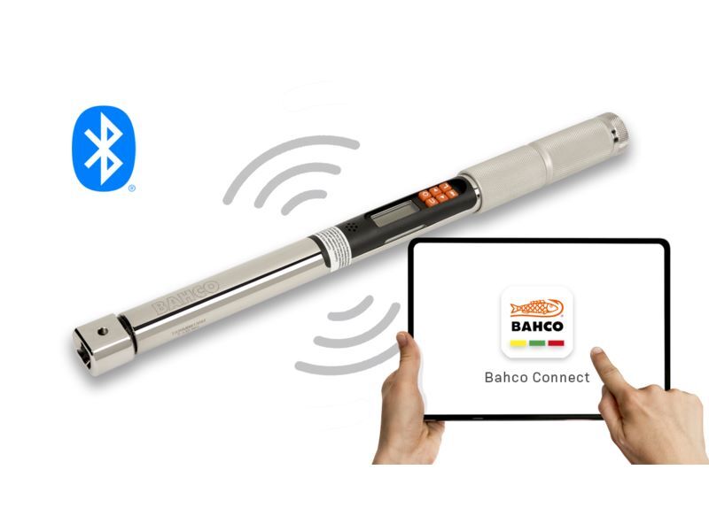 Produktbild Schlanker elektronischer Drehmoment-/Drehwinkelschlüssel 7-135 Nm mit Datenspeic bild 2