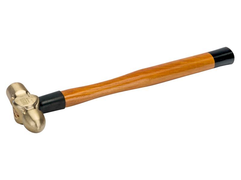 Produktbild Schlosserhammer mit Kugelpinne, Aluminiumbronze-Kopf und Holzgriff, funkenfrei,  bild 2