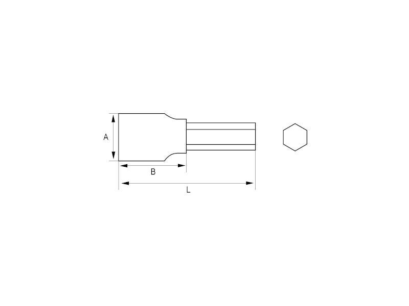 Produktbild 1/2" Schraubendreher-Einsätze für Innensechskantschrauben, 4 x 60 mm bild 2