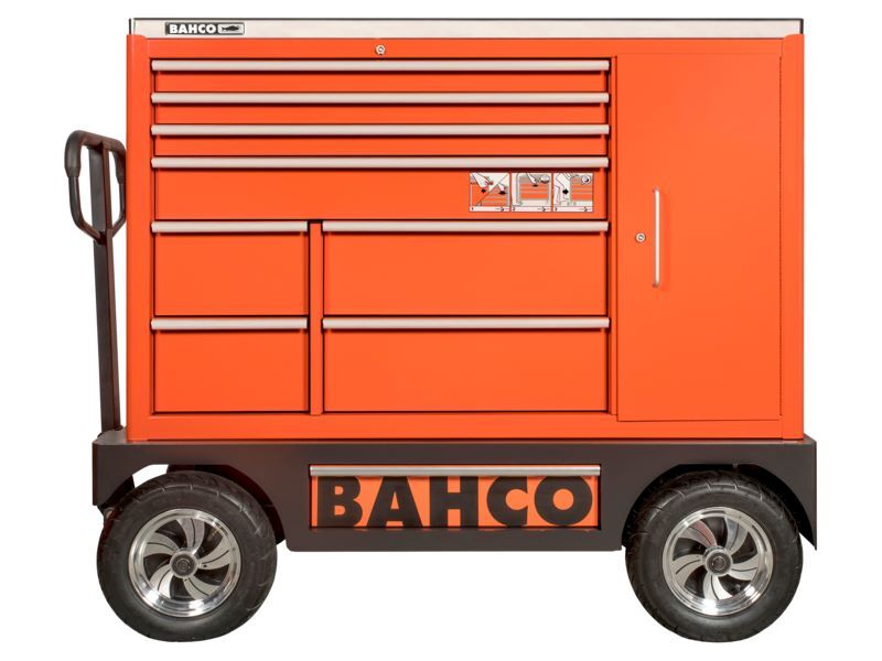 Produktbild 53" Spezial-Werkstattwagen mit acht Schubladen und Seitenschrank, 1505 mm × 500  bild 2