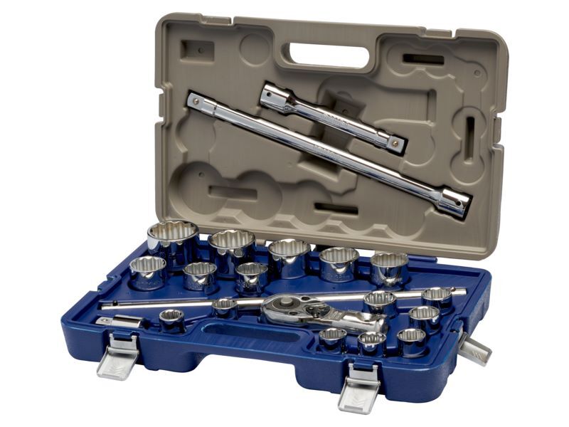 Produktbild Bahco Steckschlüssel-Satz Doppelsechskant 21-teilig 19-50 mm 3/4 Zoll