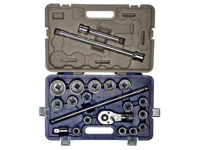 Produktbild 3/4" Steckschlüssel-Satz, Doppelsechskant, 21-teilig, 19-50 mm bild 2