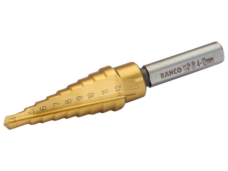 Produktbild Bahco Stufenbohrer für Metallbleche 4 - 12 mm Arbeitslänge 40 mm
