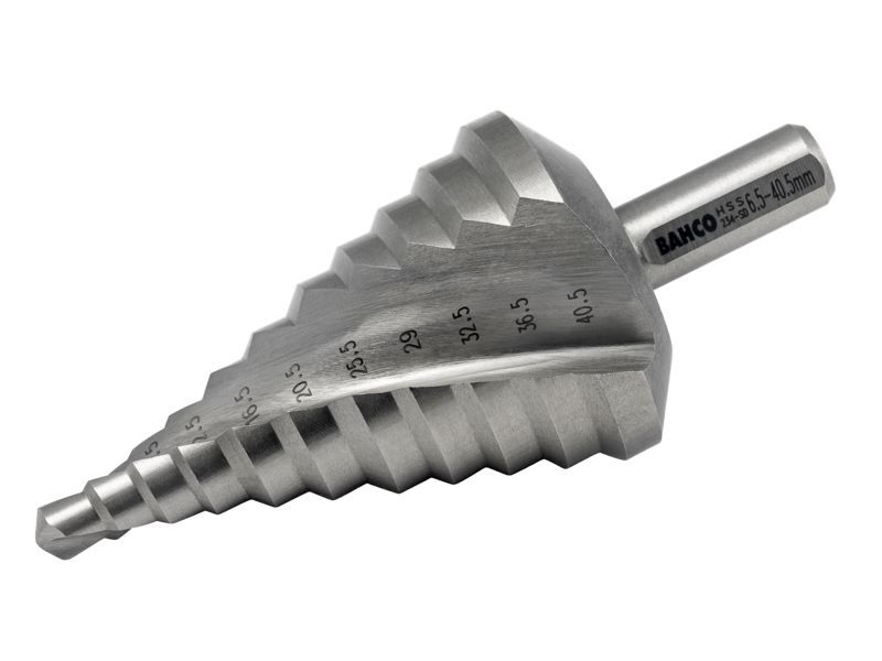 Produktbild Bahco Stufenbohrer für Metallbleche 6,5 - 40,5 mm Gesamtlänge 96 mm