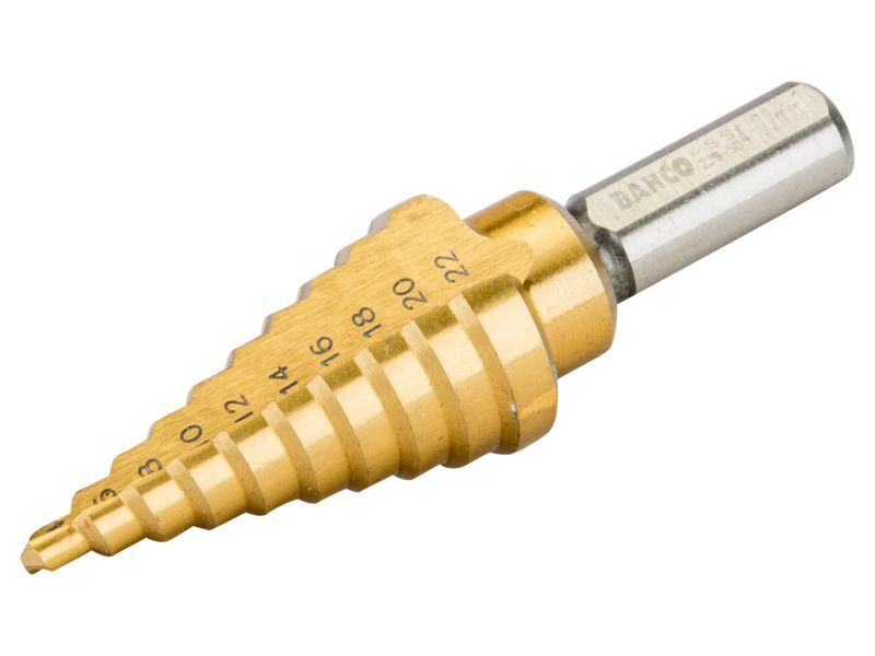 Produktbild Bahco Stufenbohrer für Metallbleche 4 bis 22 mm Arbeitslänge 40 mm