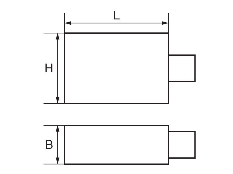 Produktbild Vergrößerung & Reduzier-Adapter Rechteck-Steckverbinder bild 2