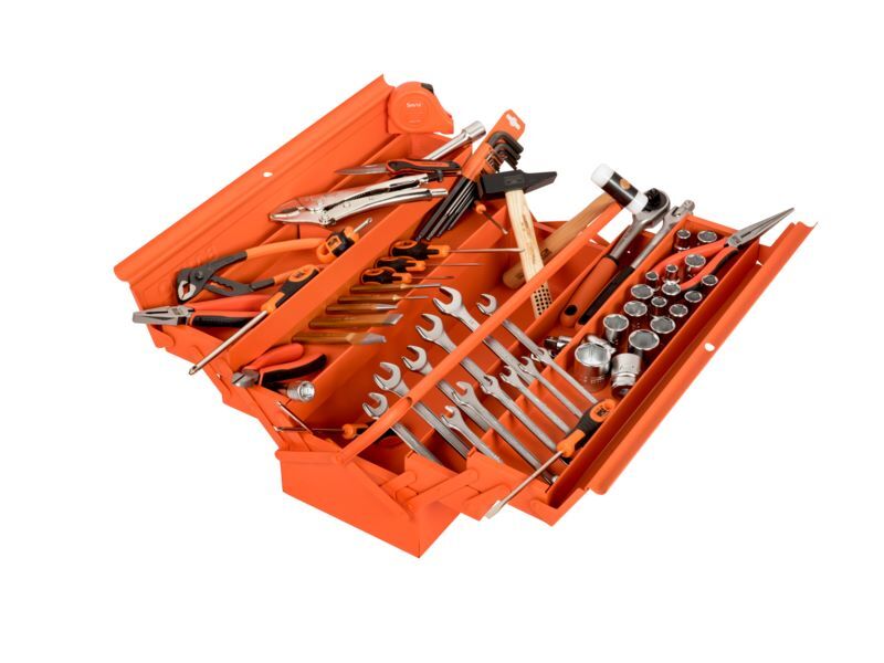 Produktbild Bahco Werkzeugsatz für Metall Werkzeugkästen 69 tlg.