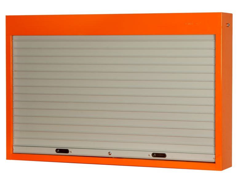 Produktbild Werkzeugschrank für Wand- oder Werkbankmontage mit Rollladen, orange, 900 mm× 17 bild 2