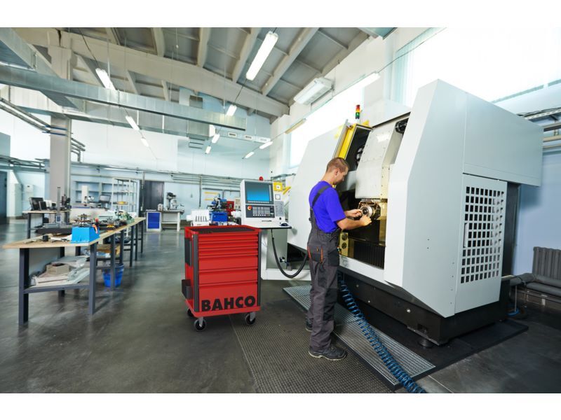 Produktbild Bahco E72 Werkzeugwagen mit 8 Schubladen, 26", grau, 693 mm x 510 mm x 955 mm bild 4