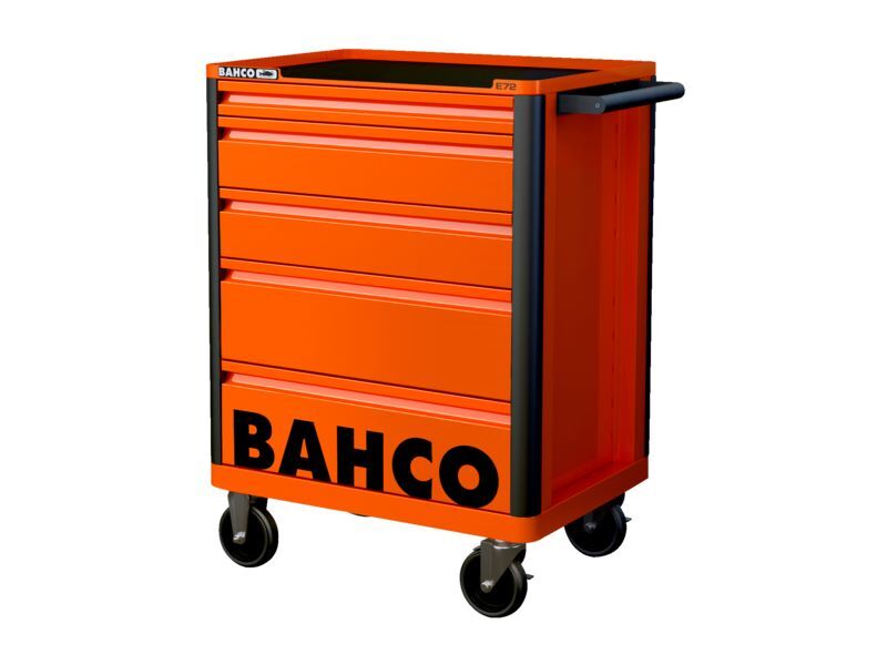Produktbild Bahco Werkzeugwagen mit 5 Schubladen E72 grau 952 x 510 x 782 mm