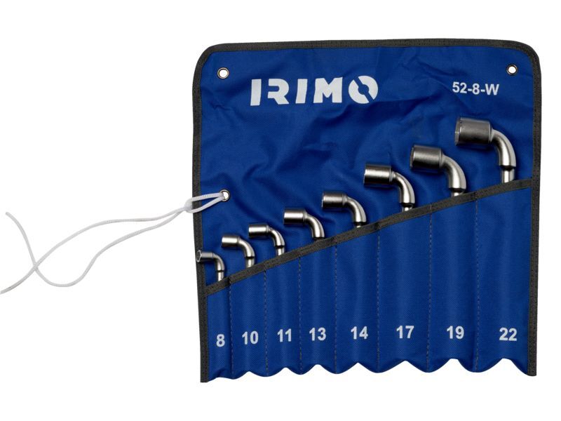 Produktbild Bahco Doppel-Steckschlüsselsatz gebogen 6-kant 8 teilig in Rolltasche
