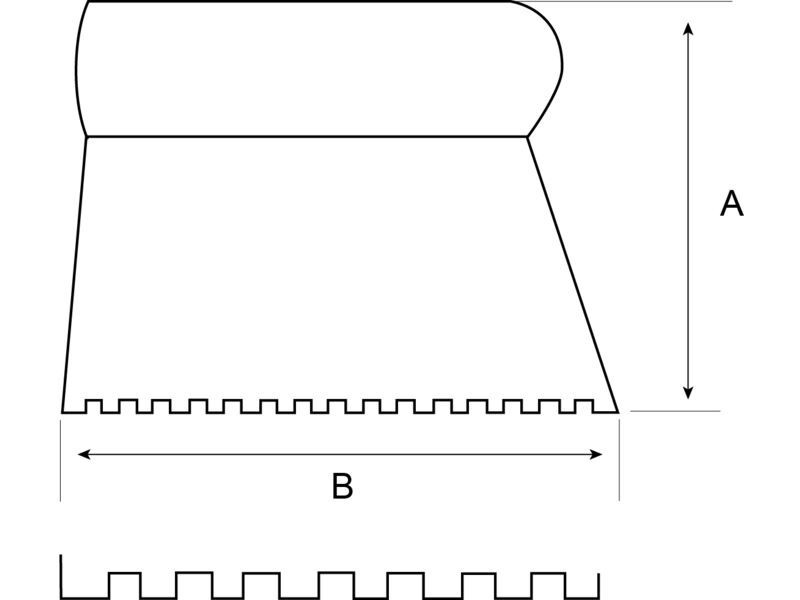 Produktbild Ziehklinge mit Viereck-Verzahnung, 130 × 200 mm bild 2