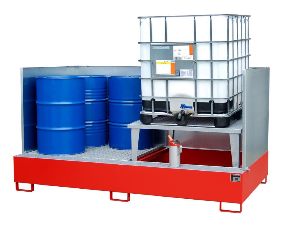 Bauer Südlohn Auffangwanne Breite 2670 mm AWA 21 SW lackiert Feuerrot  Produktbild Bauer Südlohn Auffangwanne Breite 2670 mm AWA 21 SW lackiert Feuerrot