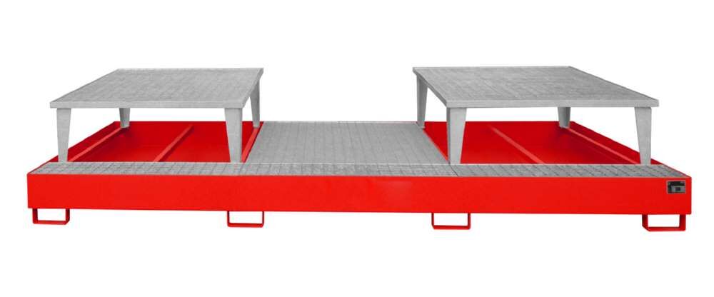 Bauer Auffangwanne AWA 32 3850 x 780 x 1460 mm lackiert feuerrot Produktbild Bauer Auffangwanne AWA 32 3850 x 780 x 1460 mm lackiert feuerrot