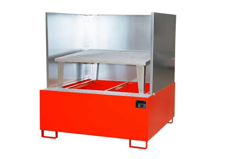 Bauer Südlohn Auffangwanne AWA 1000/SW lackiert Feuerrot Breite 1480 mm Produktbild Bauer Südlohn Auffangwanne AWA 1000/SW lackiert Feuerrot Breite 1480 mm