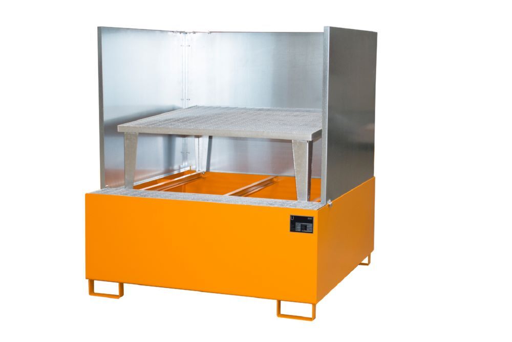 Bauer Südlohn Auffangwanne AWA 1000/SW lackiert Gelborange Breite 1480 mm Produktbild Bauer Südlohn Auffangwanne AWA 1000/SW lackiert Gelborange Breite 1480 mm