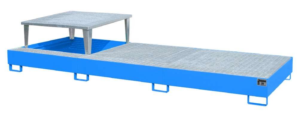 Bauer Auffangwanne AWA 31 3850 x 780 x 1460 mm lackiert lichtblau Produktbild Bauer Auffangwanne AWA 31 3850 x 780 x 1460 mm lackiert lichtblau