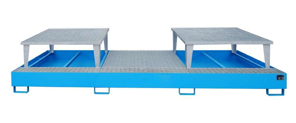 Bauer Auffangwanne AWA 32 3850 x 780 x 1460 mm lackiert lichtblau Produktbild Bauer Auffangwanne AWA 32 3850 x 780 x 1460 mm lackiert lichtblau