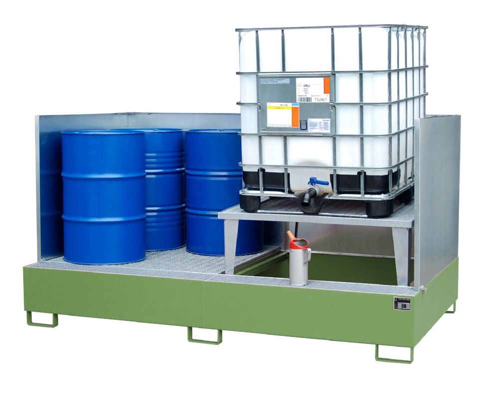 Bauer Südlohn Auffangwanne AWA 21 SW lackiert Resedagrün Produktbild Bauer Südlohn Auffangwanne AWA 21 SW lackiert Resedagrün