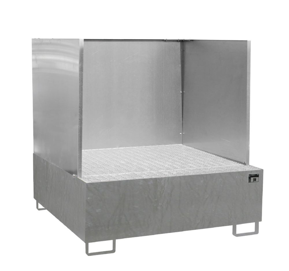 Bauer Auffangwanne AW 800 SW feuerverzinkt B 1480 x T 1460 x H 1530 mm Produktbild Bauer Auffangwanne AW 800 SW feuerverzinkt B 1480 x T 1460 x H 1530 mm