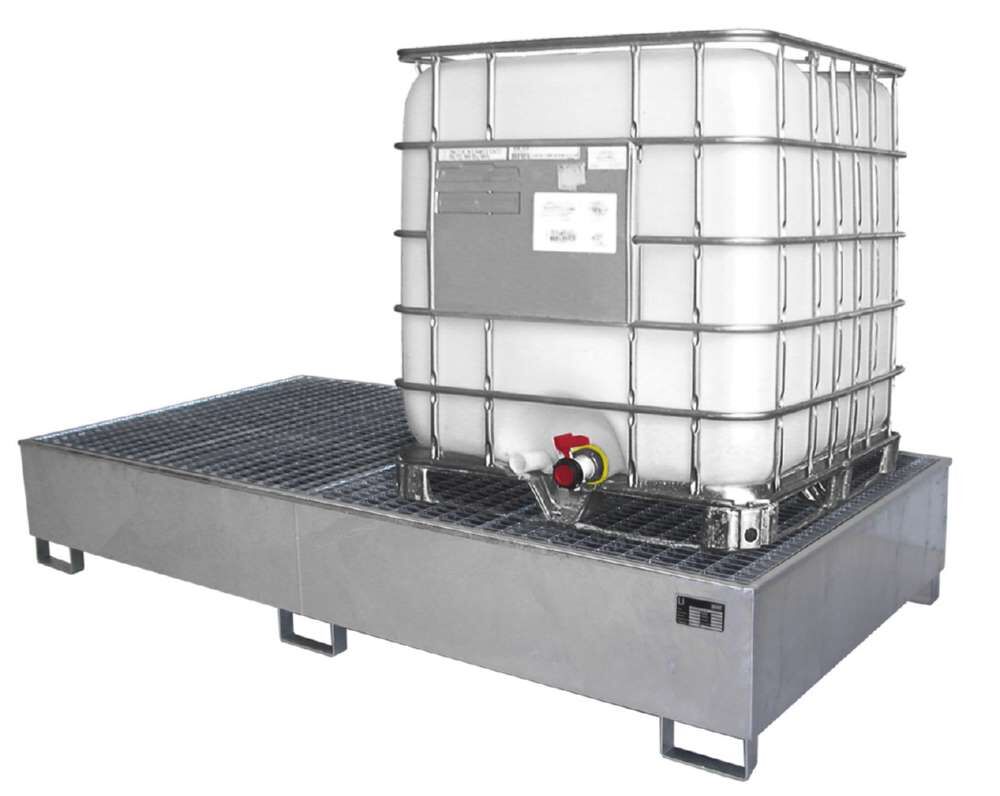 Bauer Auffangwanne AW 1000-2 PE 2665 x 440 x 1315 mm feuerverzinkt Produktbild Bauer Auffangwanne AW 1000-2 PE 2665 x 440 x 1315 mm feuerverzinkt