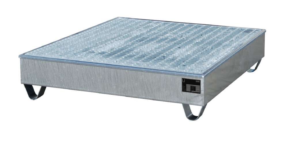 Bauer Auffangwanne AW 4 APE 1215 x 290 x 1215 mm feuerverzinkt Produktbild Bauer Auffangwanne AW 4 APE 1215 x 290 x 1215 mm feuerverzinkt