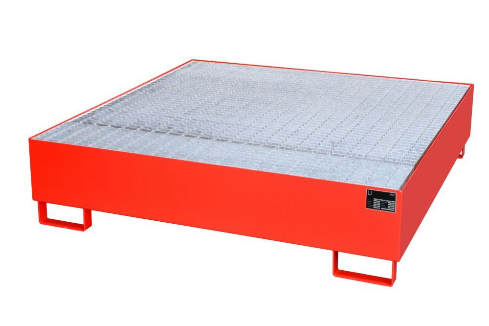 Bauer Auffangwanne AW 450 lackiert Feuerrot Produktbild Bauer Auffangwanne AW 450 lackiert Feuerrot