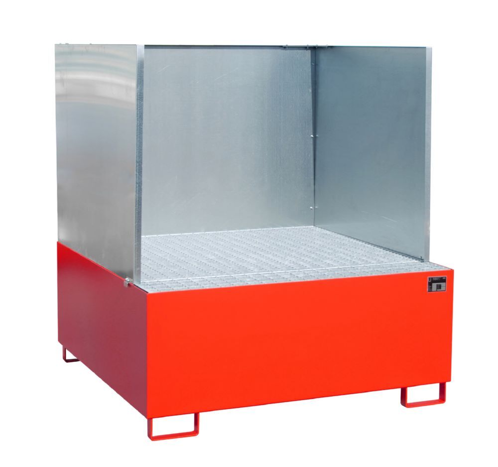 Bauer Südlohn Auffangwanne AW 1000 SW lackiert Feuerrot Lagerung von IBC 1000 Liter Produktbild Bauer Südlohn Auffangwanne AW 1000 SW lackiert Feuerrot Lagerung von IBC 1000 Liter