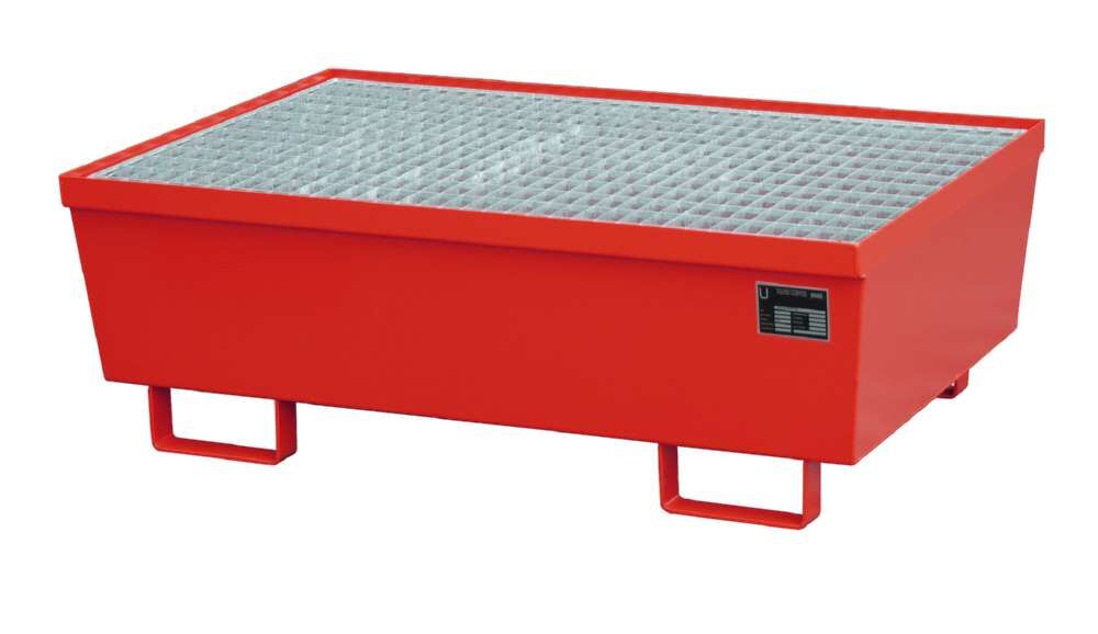 Bauer Auffangwanne AM-2 1200 x 415 x 800 mm lackiert feuerrot Produktbild Bauer Auffangwanne AM-2 1200 x 415 x 800 mm lackiert feuerrot