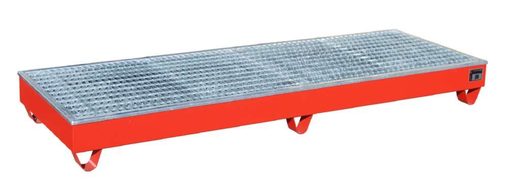 Bauer Auffangwanne AW 4 BPE 2415 x 255 x 815 mm feuerrot Produktbild Bauer Auffangwanne AW 4 BPE 2415 x 255 x 815 mm feuerrot