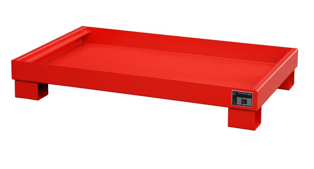 Bauer Auffangwanne AW 60 3 lackiert Feuerrot Produktbild Bauer Auffangwanne AW 60 3 lackiert Feuerrot