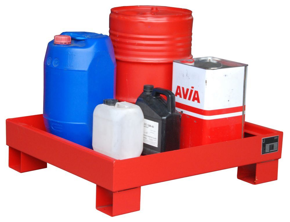 Bauer Auffangwanne AW 60 2 lackiert Feuerrot Produktbild Bauer Auffangwanne AW 60 2 lackiert Feuerrot bild 2