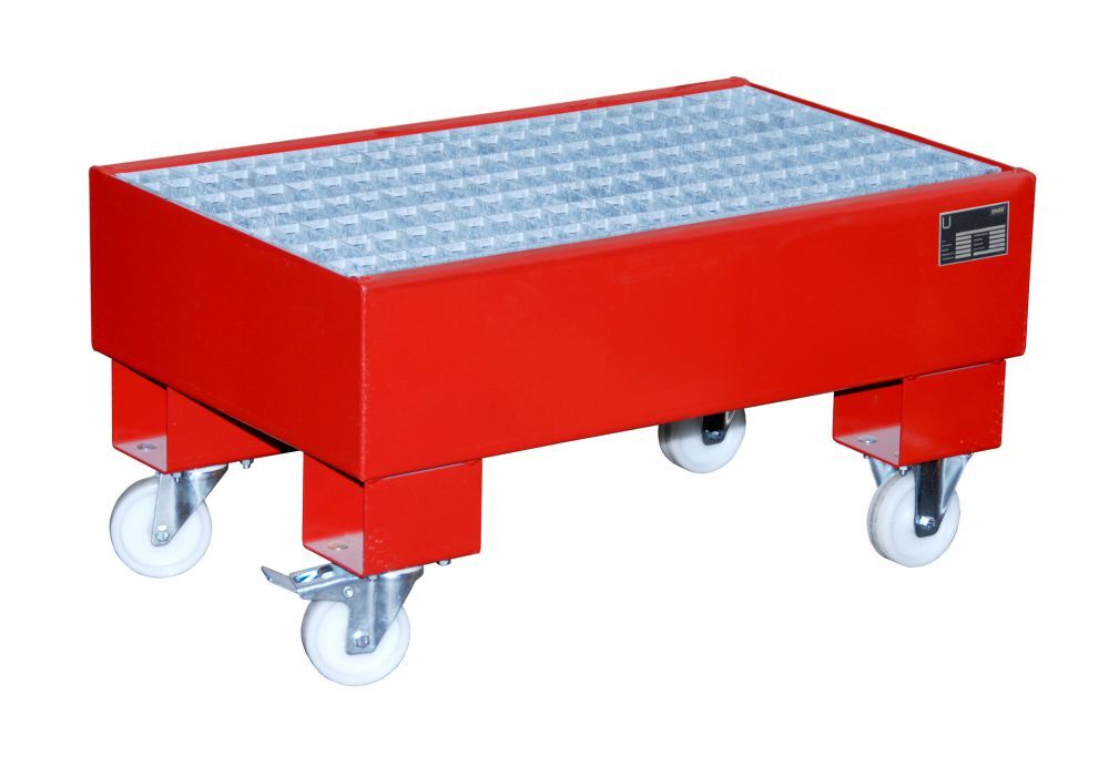 Bauer Auffangwanne AW 60 1 M lackiert Feuerrot Produktbild Bauer Auffangwanne AW 60 1 M lackiert Feuerrot bild 2