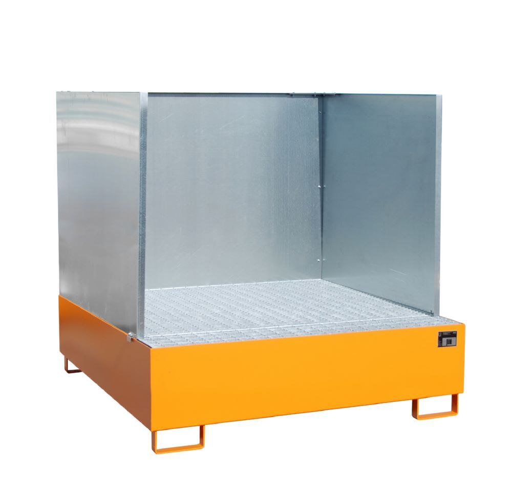 Bauer Südlohn Auffangwanne AW 450 SW lackiert Gelborange Breite 1480 mm Produktbild Bauer Südlohn Auffangwanne AW 450 SW lackiert Gelborange Breite 1480 mm