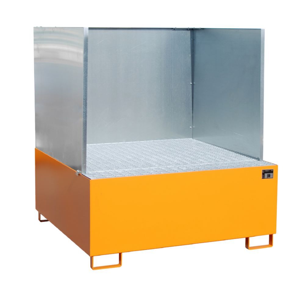 Bauer Südlohn Auffangwanne Breite 1480 mm AW 1000/SW lackiert Gelborange Höhe 1630 mm Produktbild Bauer Südlohn Auffangwanne Breite 1480 mm AW 1000/SW lackiert Gelborange Höhe 1630 mm