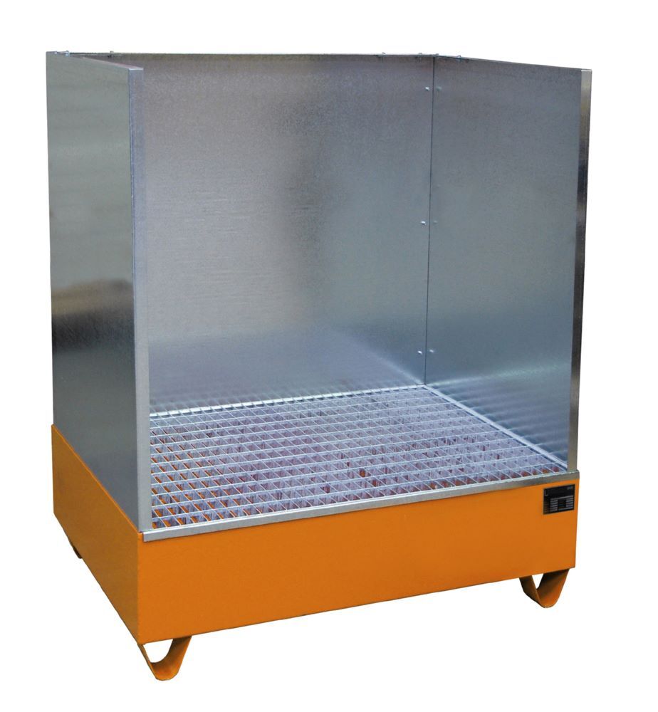 Bauer Südlohn Auffangwanne 2018/SW lackiert Gelborange Tragfähigkeit 1000 kg Produktbild Bauer Südlohn Auffangwanne 2018/SW lackiert Gelborange Tragfähigkeit 1000 kg