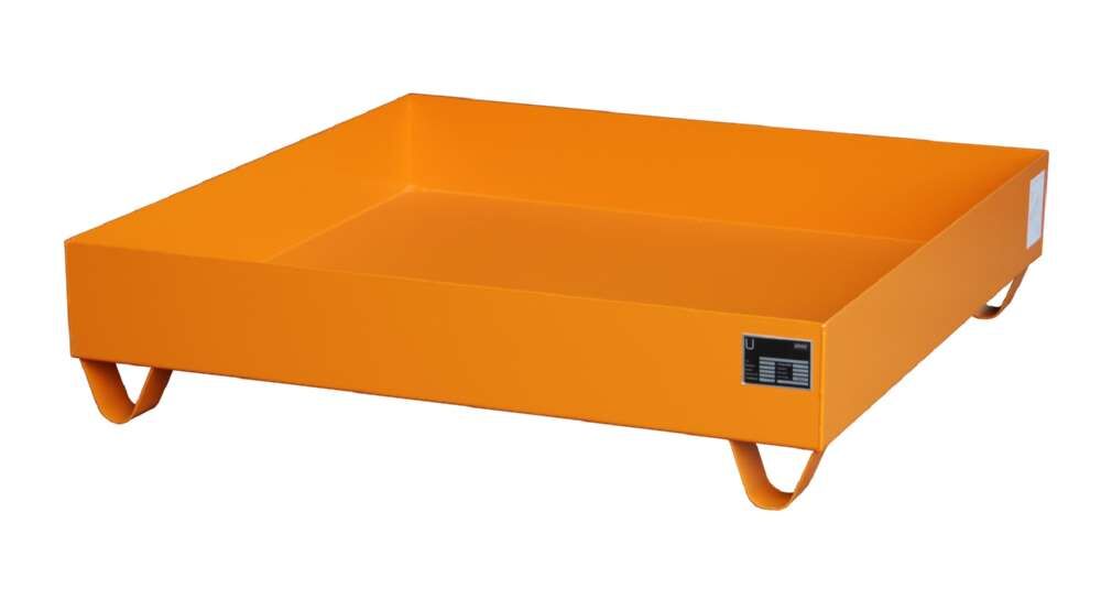 Bauer Auffangwanne 2030 1200 x 285 x 1200 mm gelborange Produktbild Bauer Auffangwanne 2030 1200 x 285 x 1200 mm gelborange