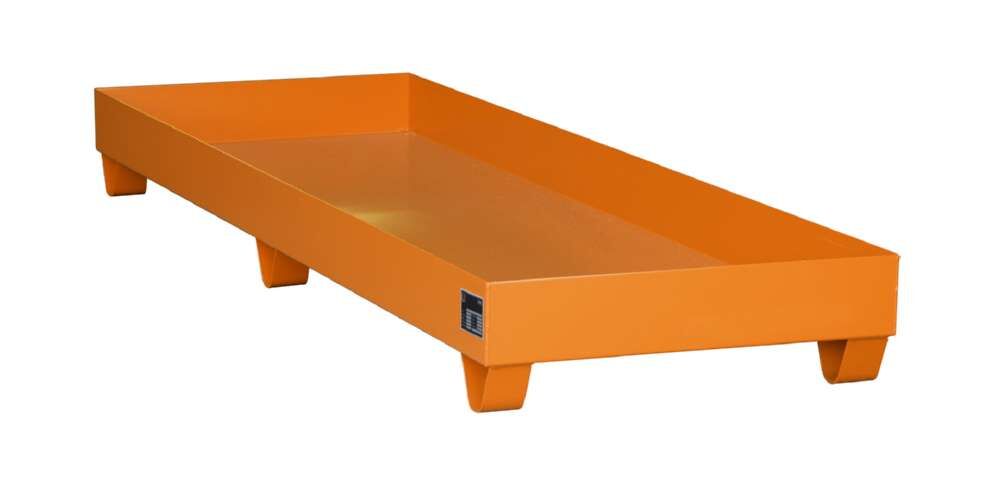 Bauer Auffangwanne 2040 2400 x 250 x 800 mm gelborange Produktbild Bauer Auffangwanne 2040 2400 x 250 x 800 mm gelborange