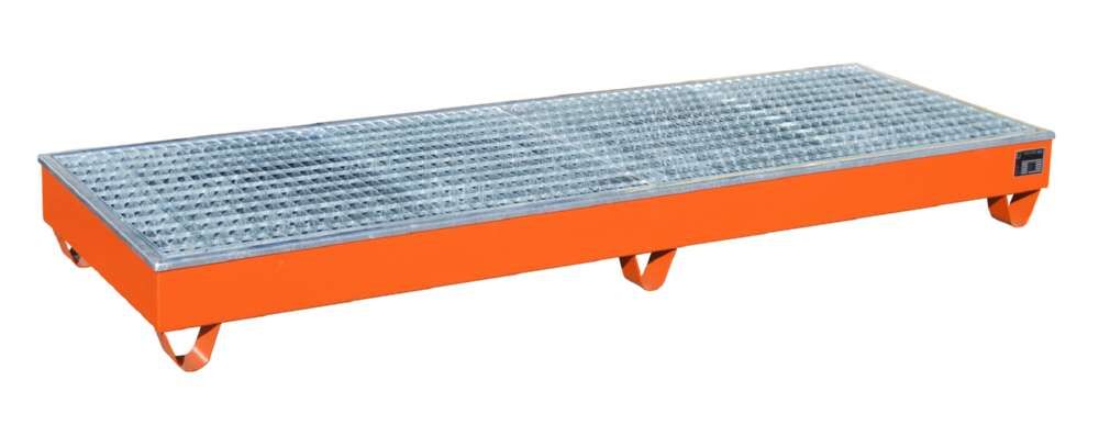 Bauer Auffangwanne AW 4 BPE 2415 x 255 x 815 mm gelborange Produktbild Bauer Auffangwanne AW 4 BPE 2415 x 255 x 815 mm gelborange