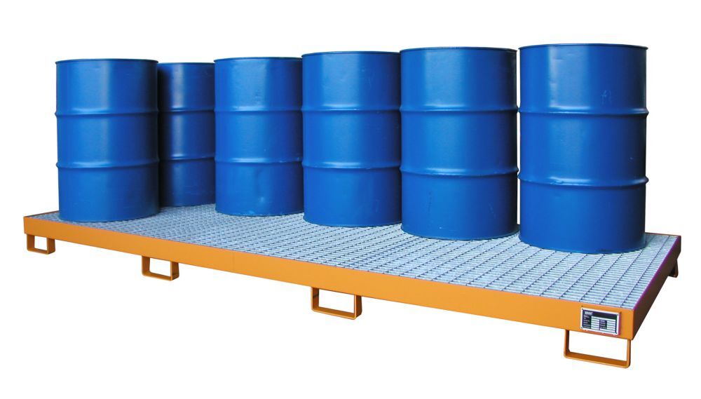 Bauer Auffangwanne AW 10 lackiert Gelborange Produktbild Bauer Auffangwanne AW 10 lackiert Gelborange