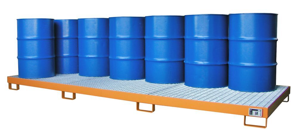 Bauer Auffangwanne AW 12 lackiert Gelborange Produktbild Bauer Auffangwanne AW 12 lackiert Gelborange