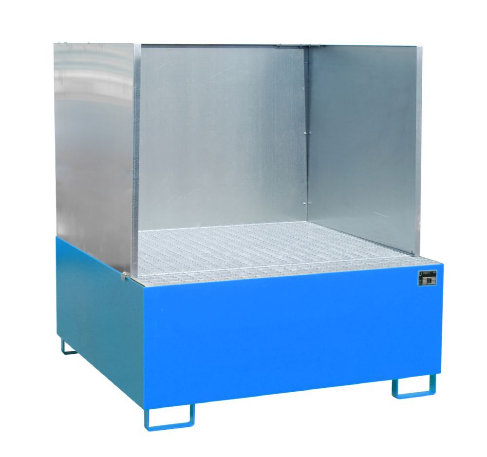 Bauer Südlohn Auffangwanne AW 1000 SW lackiert Lichtblau B 1480 x H 1630 mm Produktbild Bauer Südlohn Auffangwanne AW 1000 SW lackiert Lichtblau B 1480 x H 1630 mm