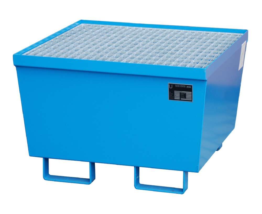 Bauer Auffangwanne AM-1 800 x 545 x 800 mm lackiert lichtblau Produktbild Bauer Auffangwanne AM-1 800 x 545 x 800 mm lackiert lichtblau