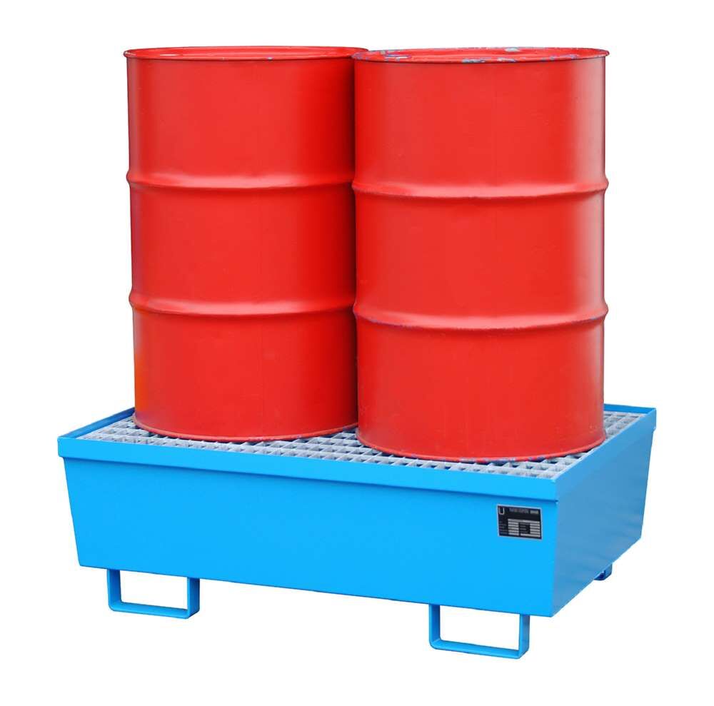 Bauer Auffangwanne AM-2 1200 x 415 x 800 mm lackiert lichtblau Produktbild Bauer Auffangwanne AM-2 1200 x 415 x 800 mm lackiert lichtblau bild 2