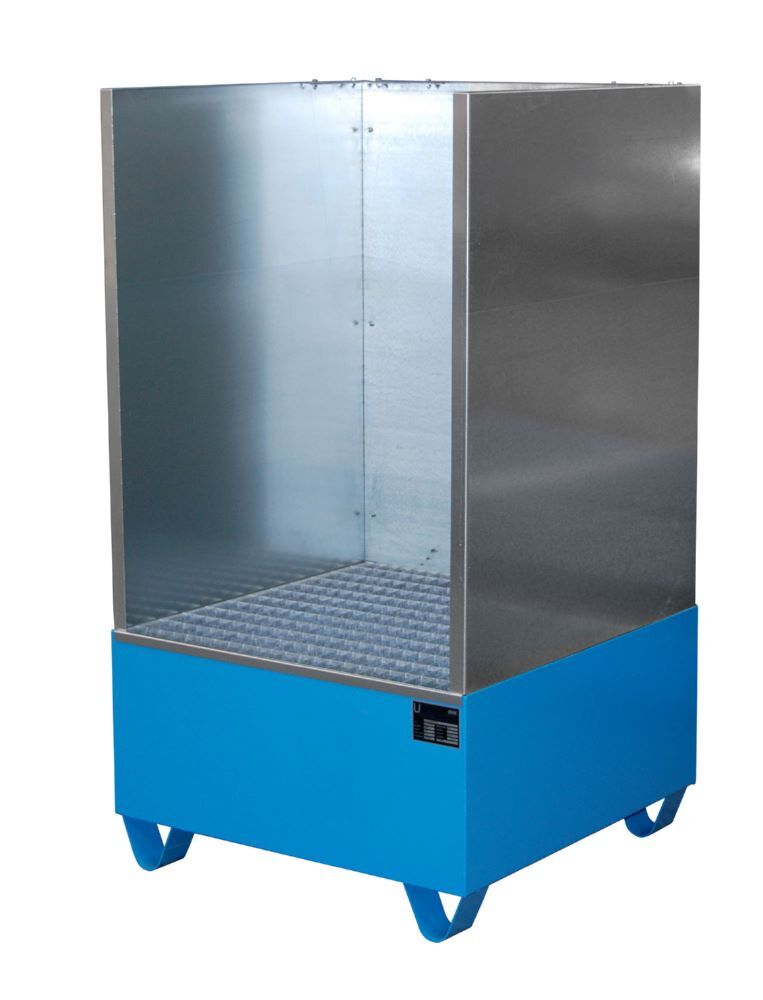 Bauer Südlohn Auffangwanne 2002/SW lackiert Lichtblau B 820 x H 1460 x T810 mm Produktbild Bauer Südlohn Auffangwanne 2002/SW lackiert Lichtblau B 820 x H 1460 x T810 mm