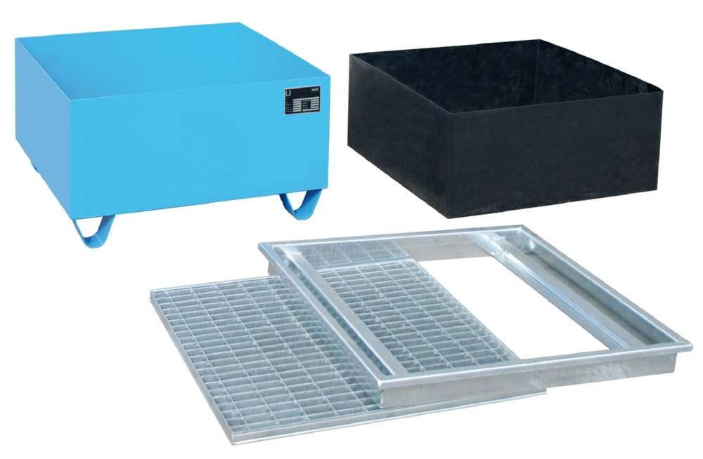 Bauer Auffangwanne AW 1 PE 815 x 470 x 815 mm lichtblau Produktbild Bauer Auffangwanne AW 1 PE 815 x 470 x 815 mm lichtblau bild 3