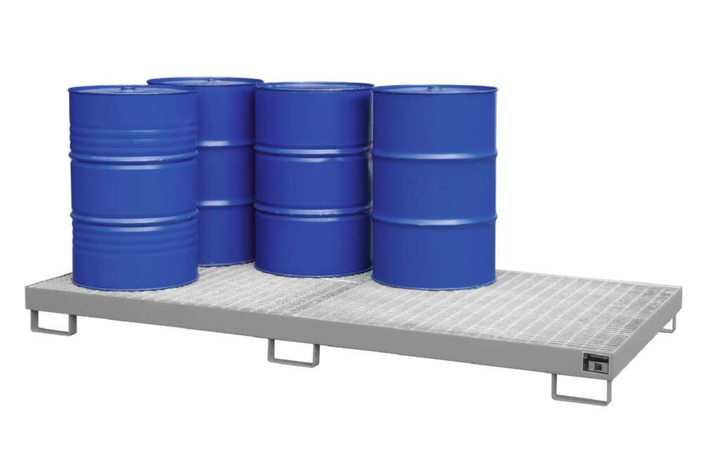 Bauer Auffangwanne AW 8 lackiert 2650 x 210 x 1300 mm mausgrau Produktbild Bauer Auffangwanne AW 8 lackiert 2650 x 210 x 1300 mm mausgrau